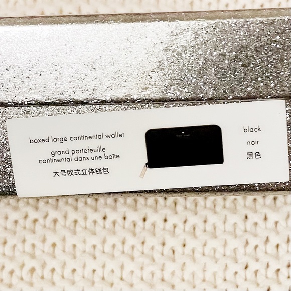 NEW Kate Spade Shimmy glitter large zip wallet - Picture 9 of 10